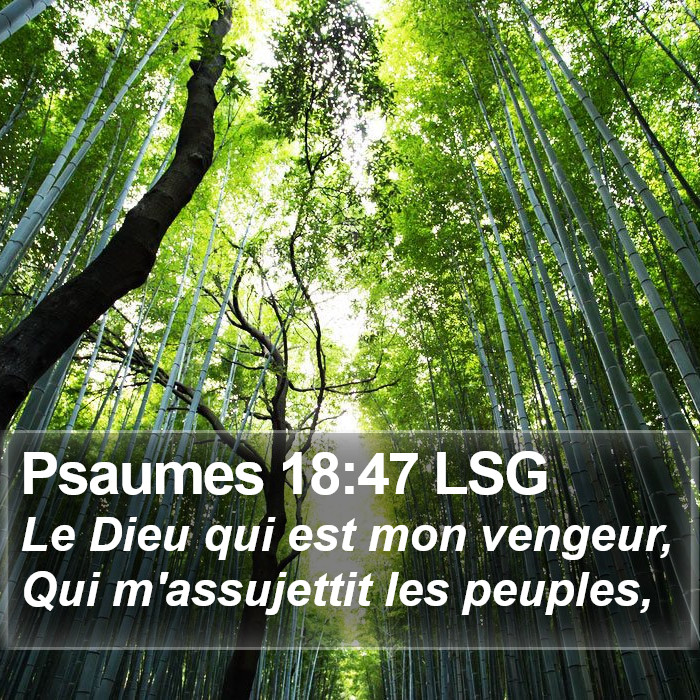 Psaumes 18:47 LSG Bible Study