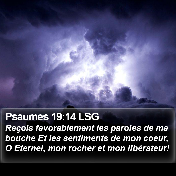 Psaumes 19:14 LSG Bible Study