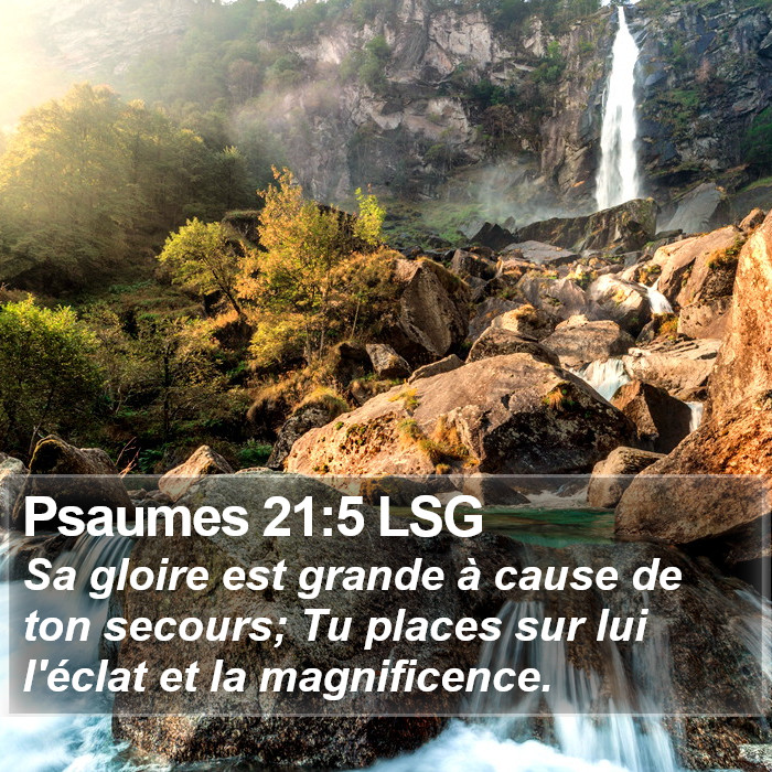 Psaumes 21:5 LSG Bible Study