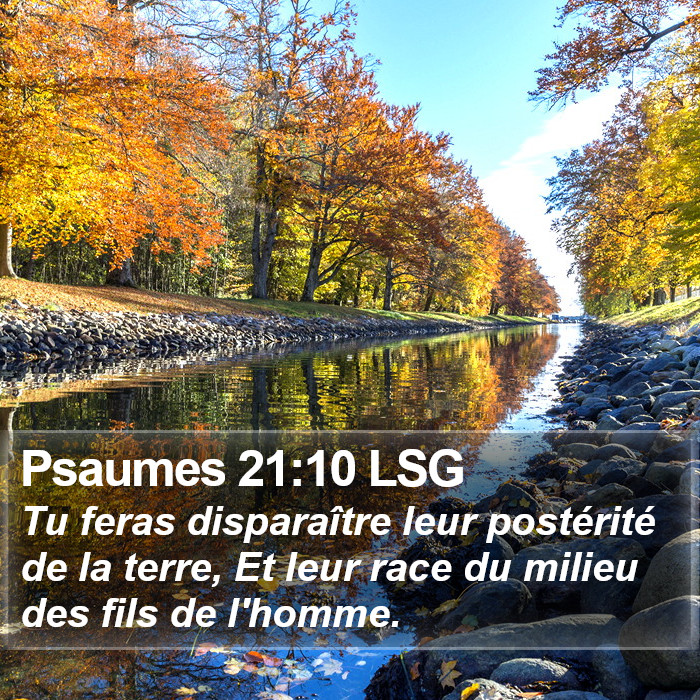 Psaumes 21:10 LSG Bible Study