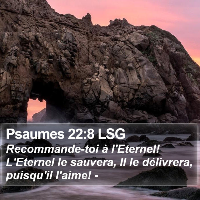 Psaumes 22:8 LSG Bible Study