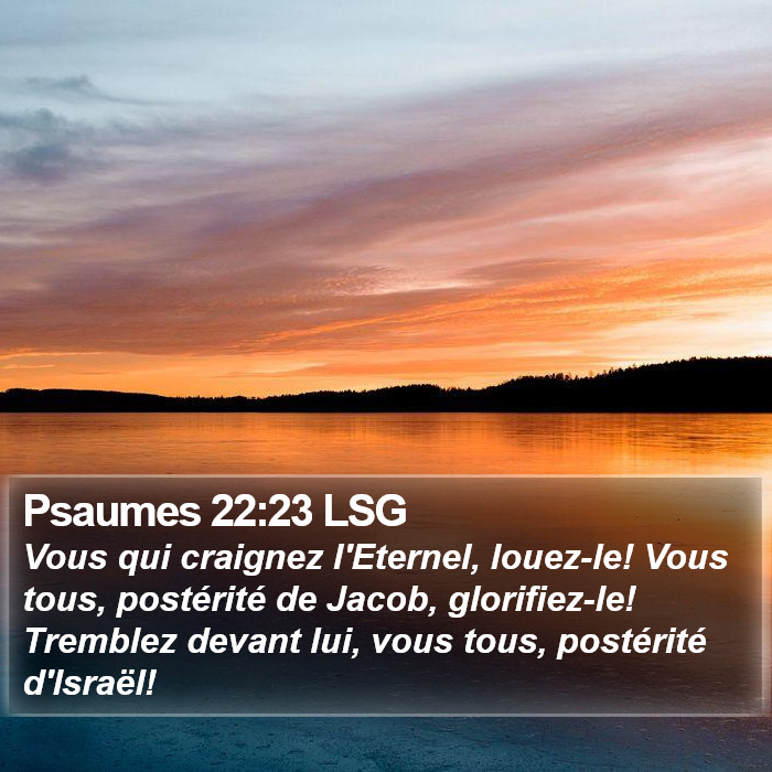 Psaumes 22:23 LSG Bible Study
