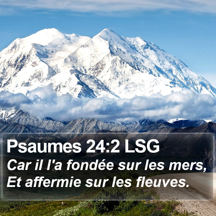 Psaumes 24:2 LSG Bible Study