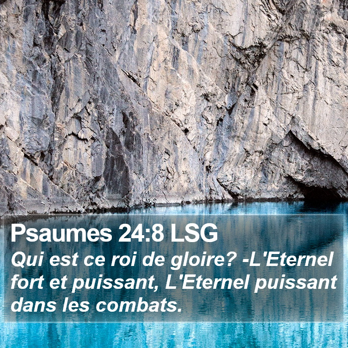 Psaumes 24:8 LSG Bible Study