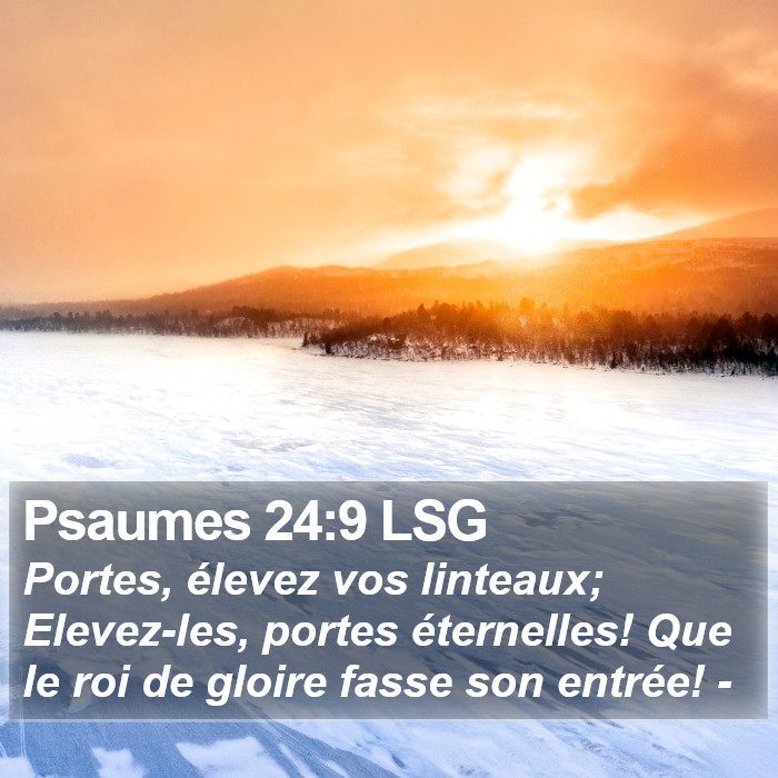 Psaumes 24:9 LSG Bible Study