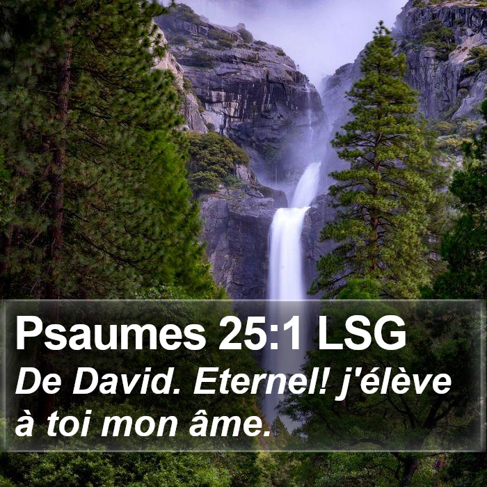 Psaumes 25:1 LSG Bible Study