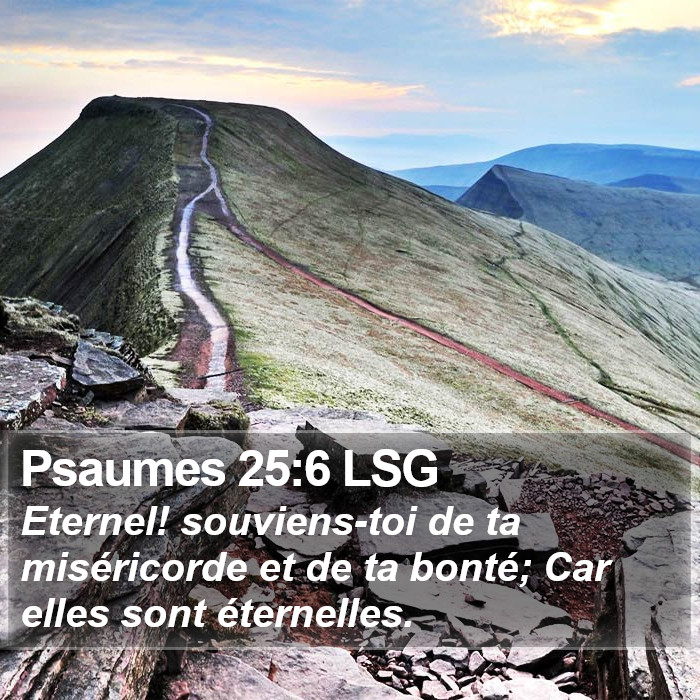 Psaumes 25:6 LSG Bible Study