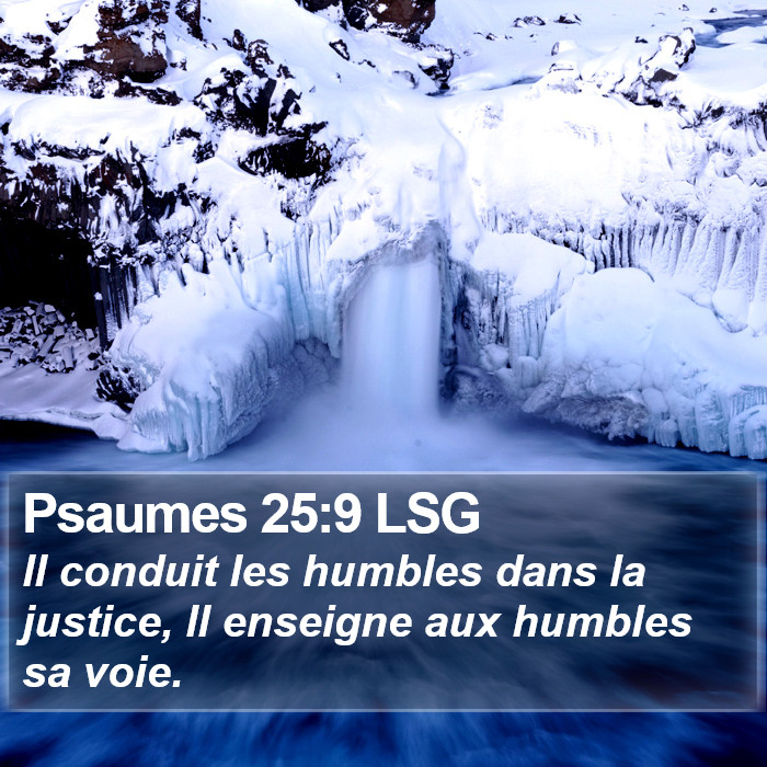 Psaumes 25:9 LSG Bible Study