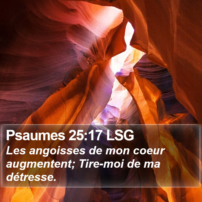 Psaumes 25:17 LSG Bible Study