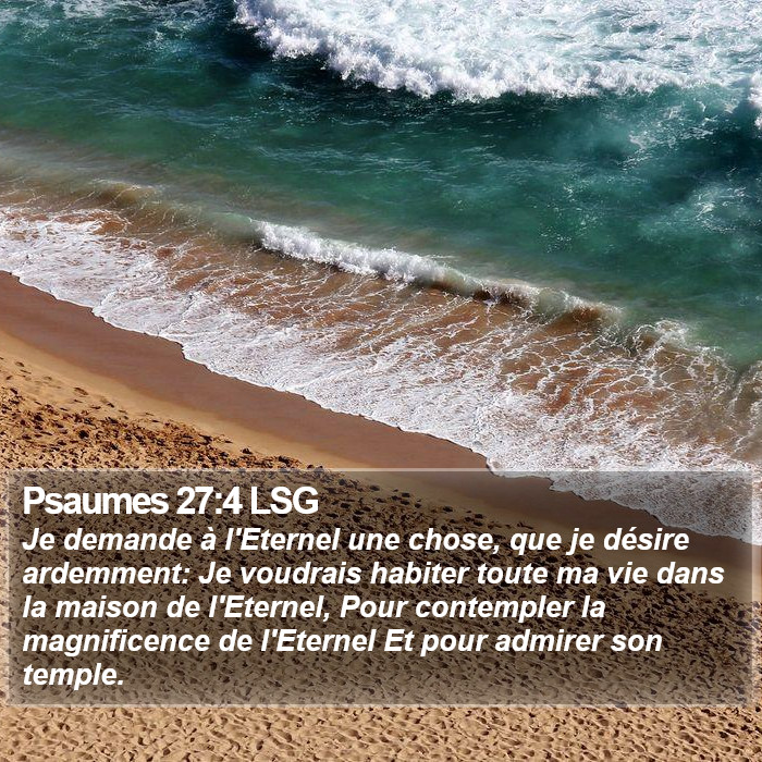 Psaumes 27:4 LSG Bible Study