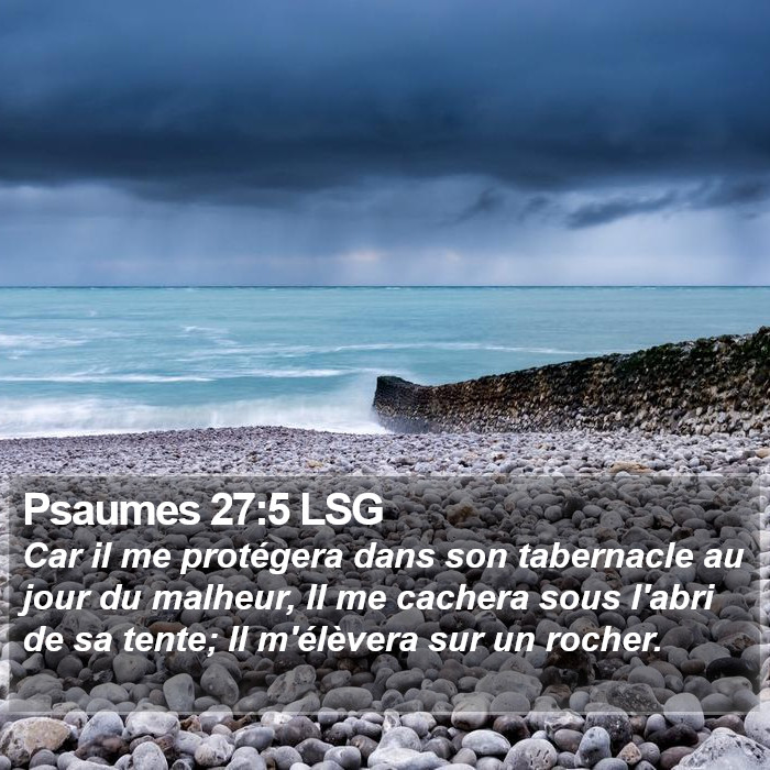 Psaumes 27:5 LSG Bible Study