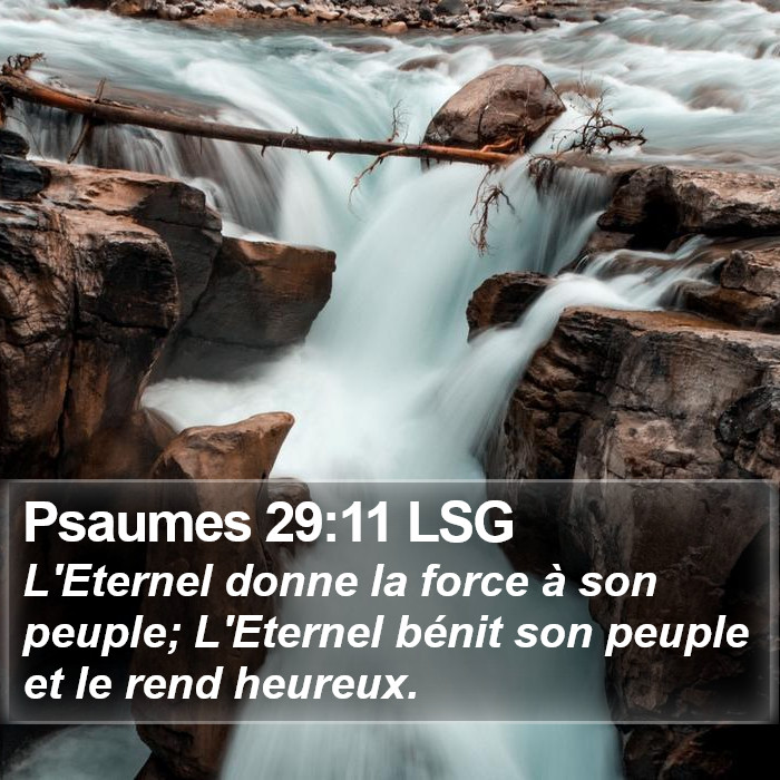 Psaumes 29:11 LSG Bible Study