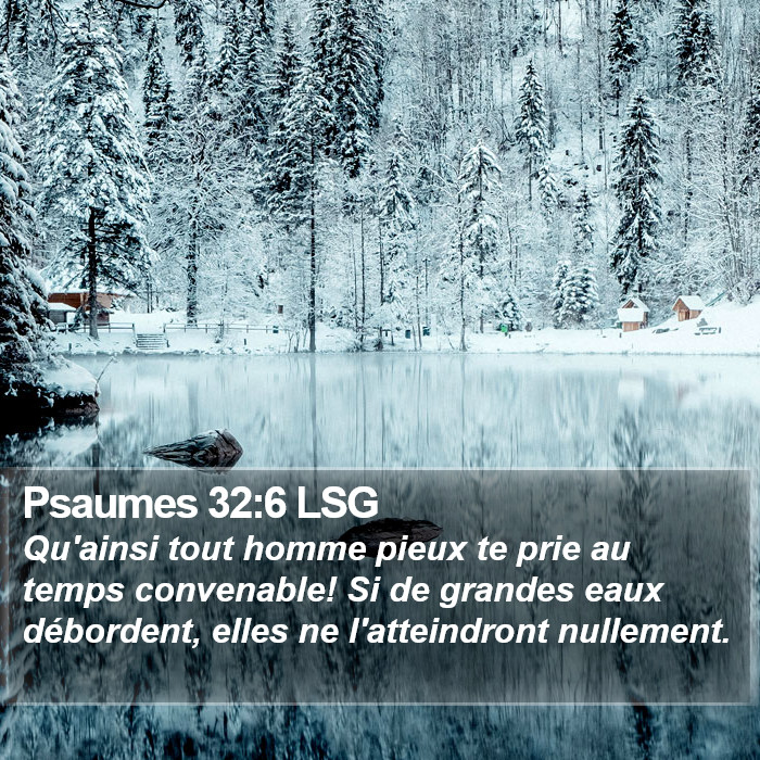 Psaumes 32:6 LSG Bible Study