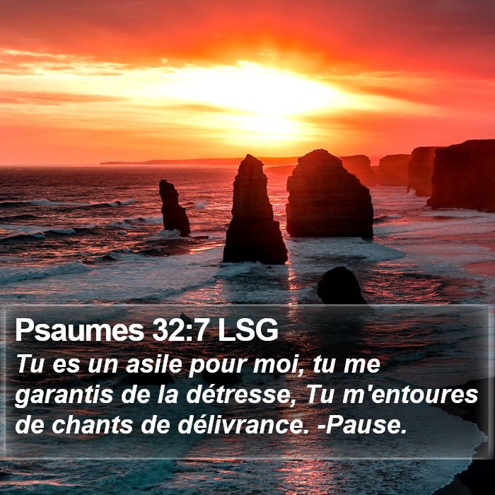 Psaumes 32:7 LSG Bible Study