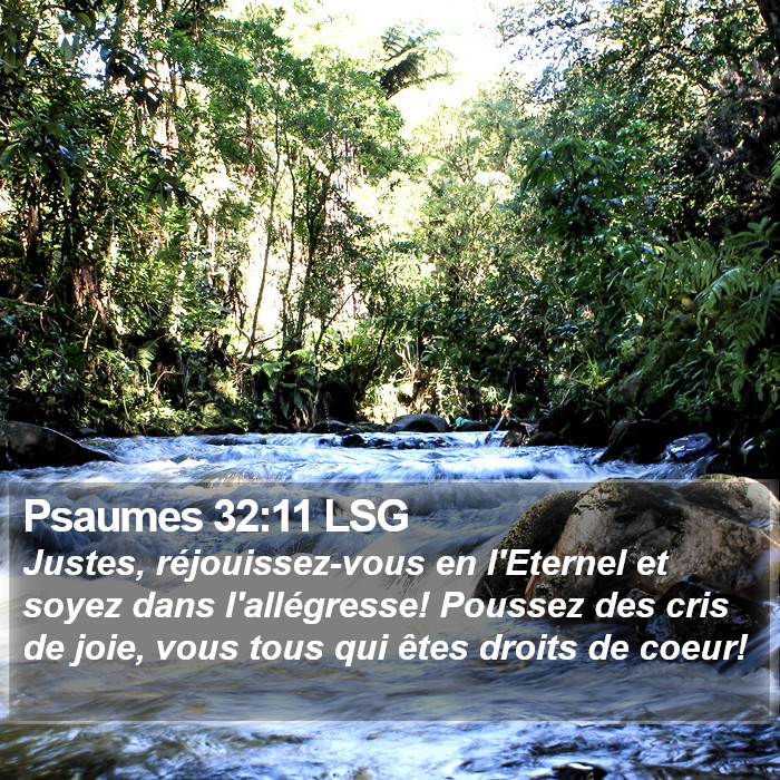 Psaumes 32:11 LSG Bible Study