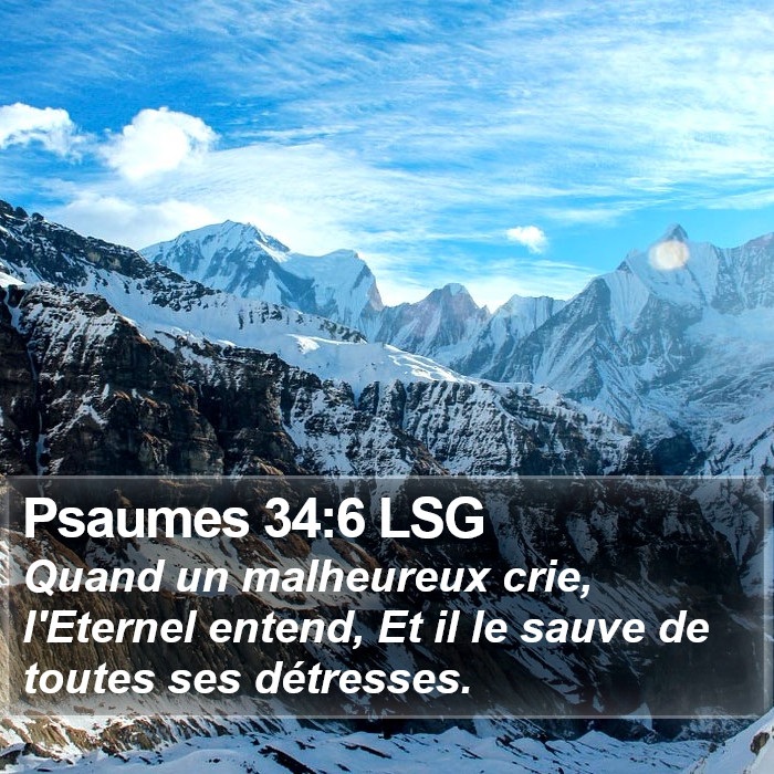 Psaumes 34:6 LSG Bible Study