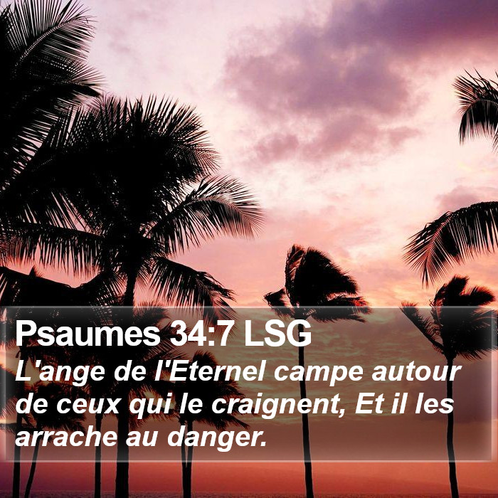 Psaumes 34:7 LSG Bible Study