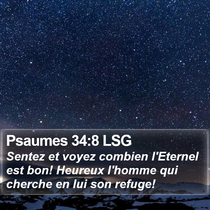 Psaumes 34:8 LSG Bible Study