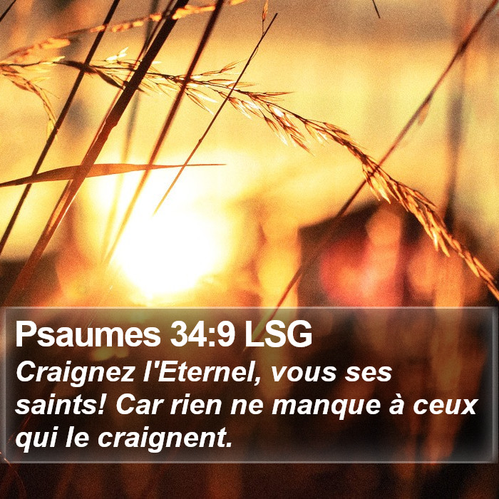 Psaumes 34:9 LSG Bible Study
