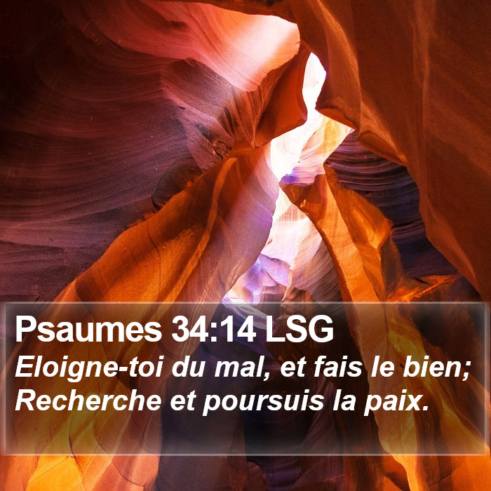 Psaumes 34:14 LSG Bible Study