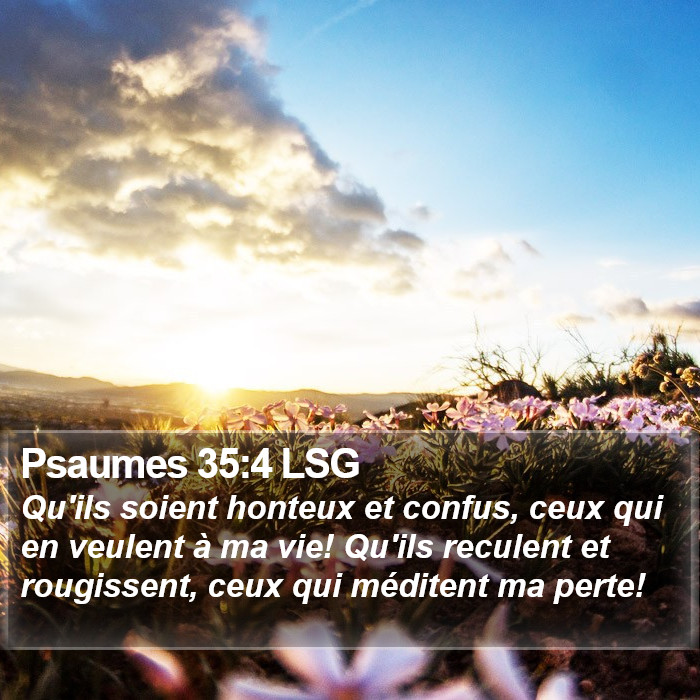 Psaumes 35:4 LSG Bible Study