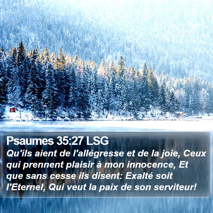 Psaumes 35:27 LSG Bible Study