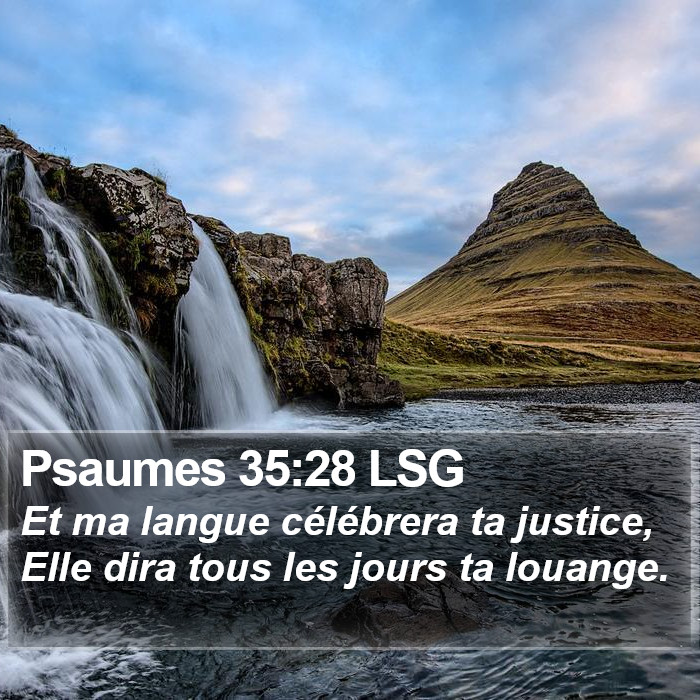Psaumes 35:28 LSG Bible Study