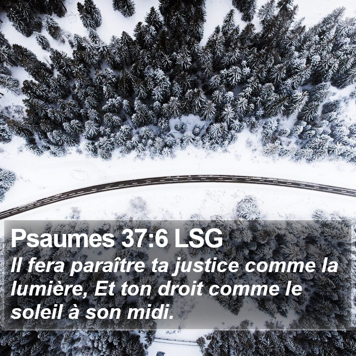 Psaumes 37:6 LSG Bible Study
