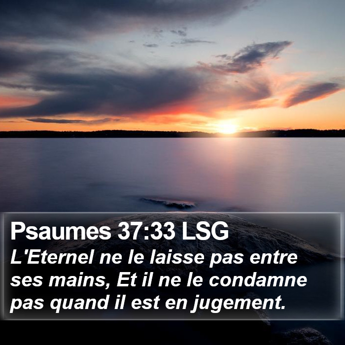 Psaumes 37:33 LSG Bible Study
