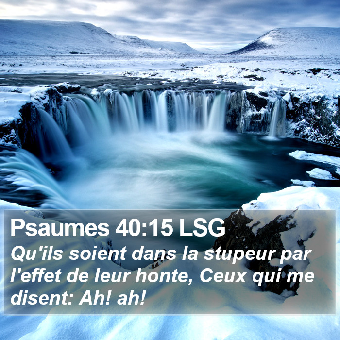 Psaumes 40:15 LSG Bible Study