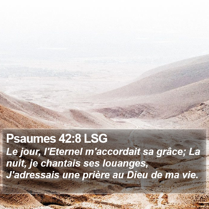 Psaumes 42:8 LSG Bible Study