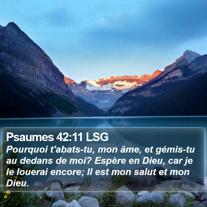 Psaumes 42:11 LSG Bible Study