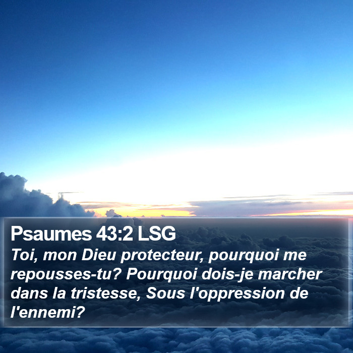 Psaumes 43:2 LSG Bible Study