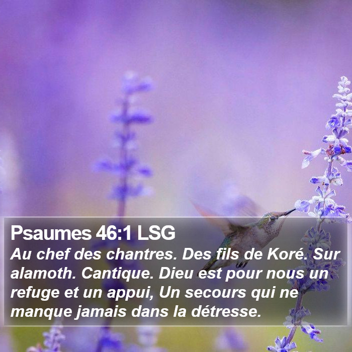 Psaumes 46:1 LSG Bible Study