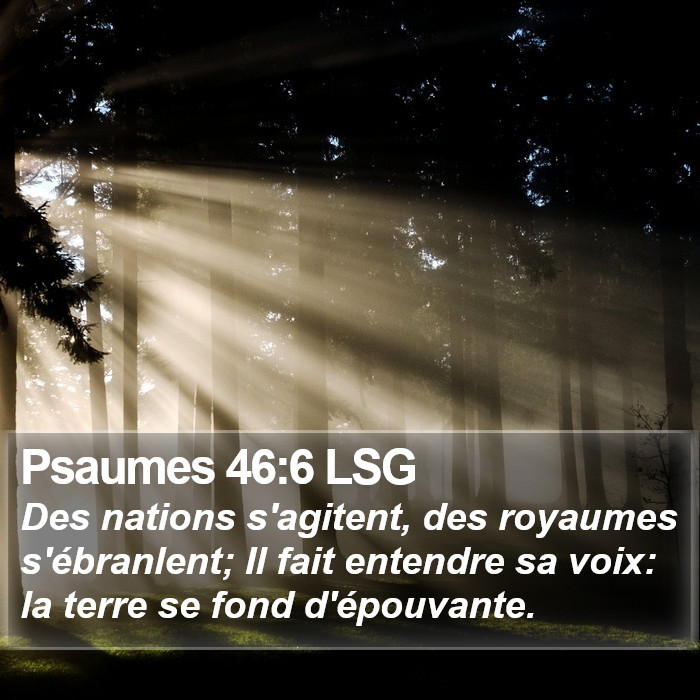 Psaumes 46:6 LSG Bible Study