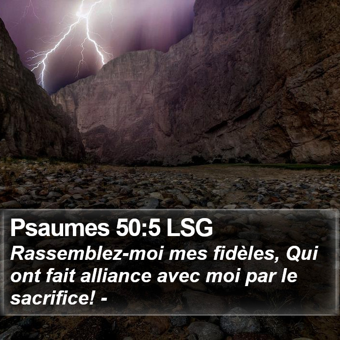 Psaumes 50:5 LSG Bible Study