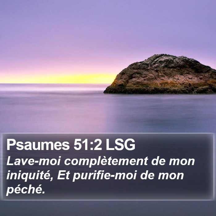 Psaumes 51:2 LSG Bible Study