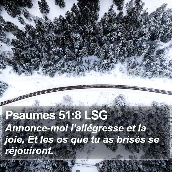 Psaumes 51:8 LSG Bible Study