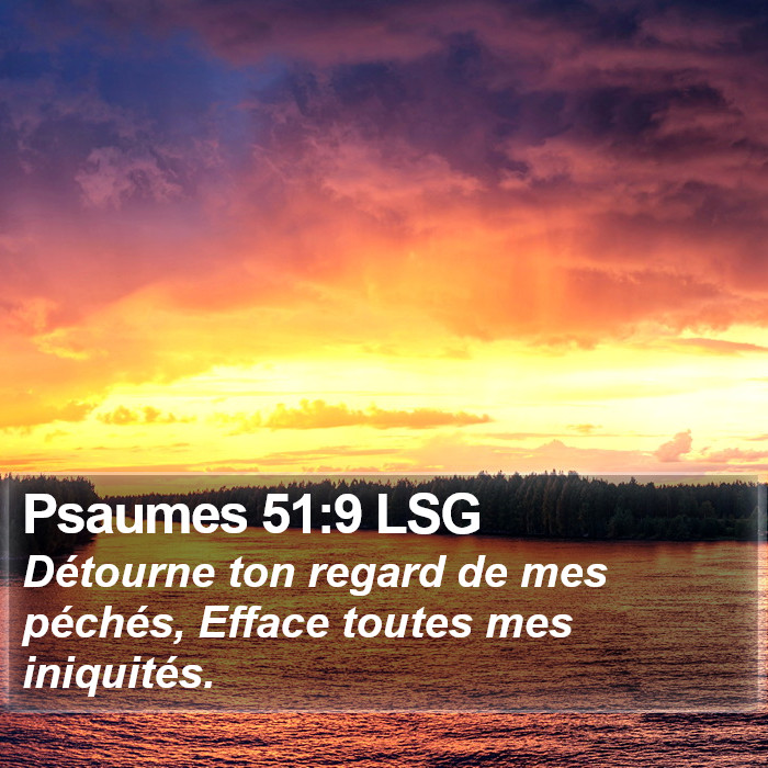 Psaumes 51:9 LSG Bible Study