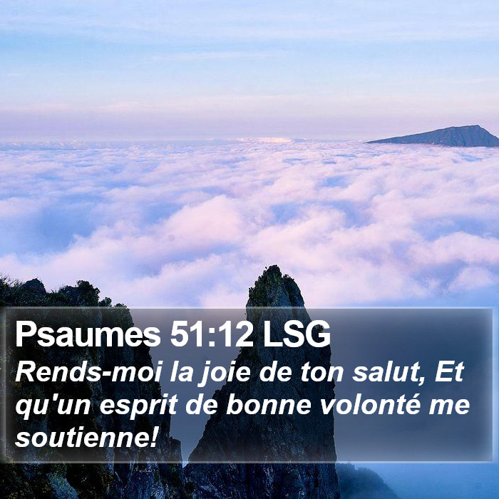 Psaumes 51:12 LSG Bible Study