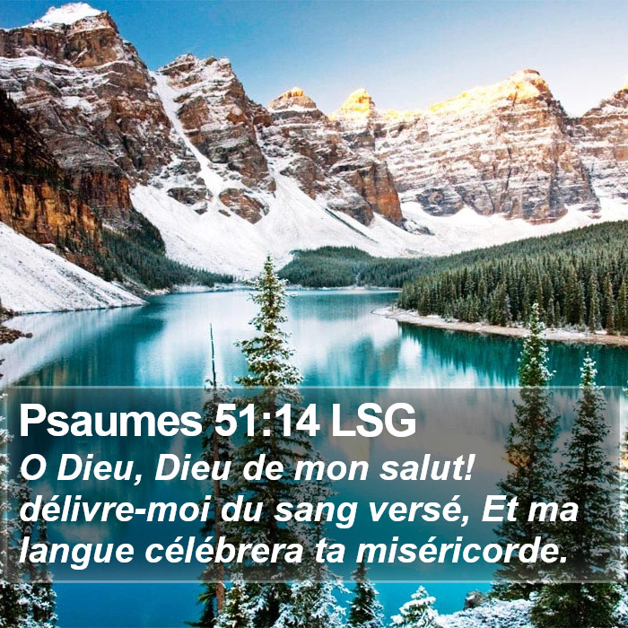 Psaumes 51:14 LSG Bible Study