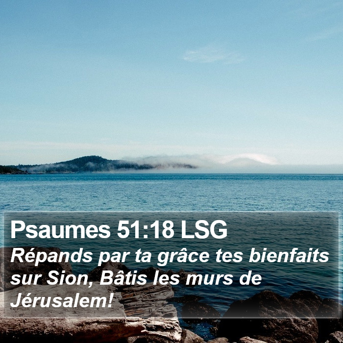Psaumes 51:18 LSG Bible Study