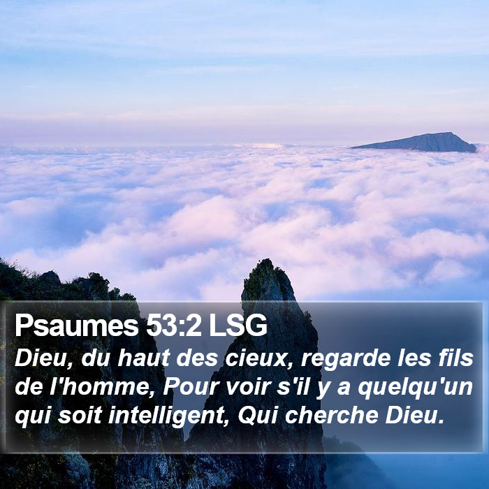 Psaumes 53:2 LSG Bible Study
