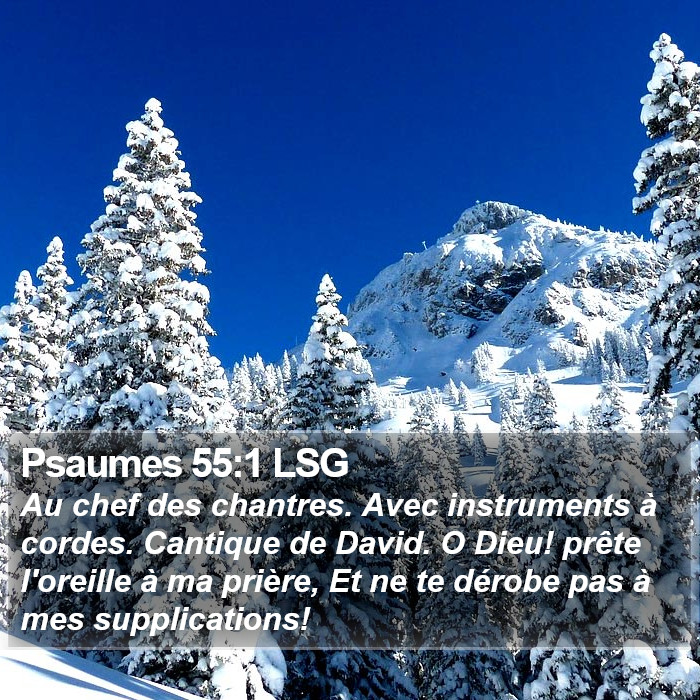 Psaumes 55:1 LSG Bible Study