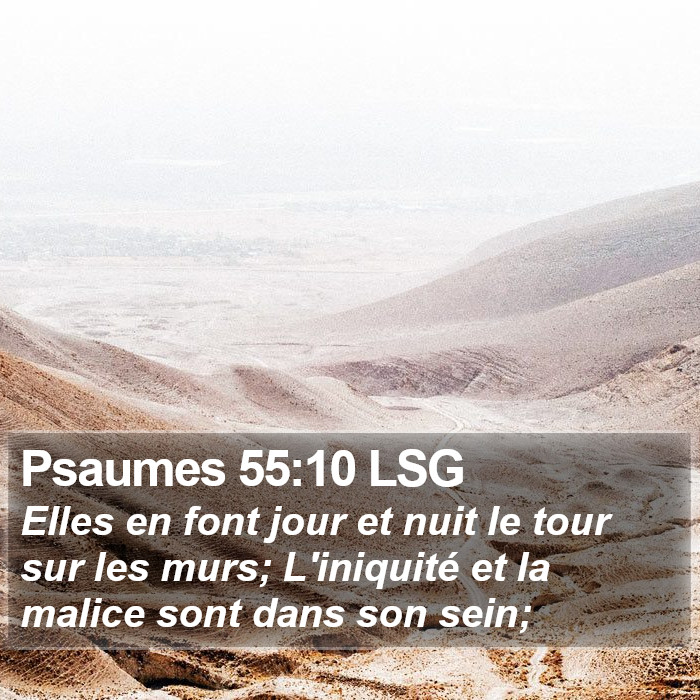 Psaumes 55:10 LSG Bible Study