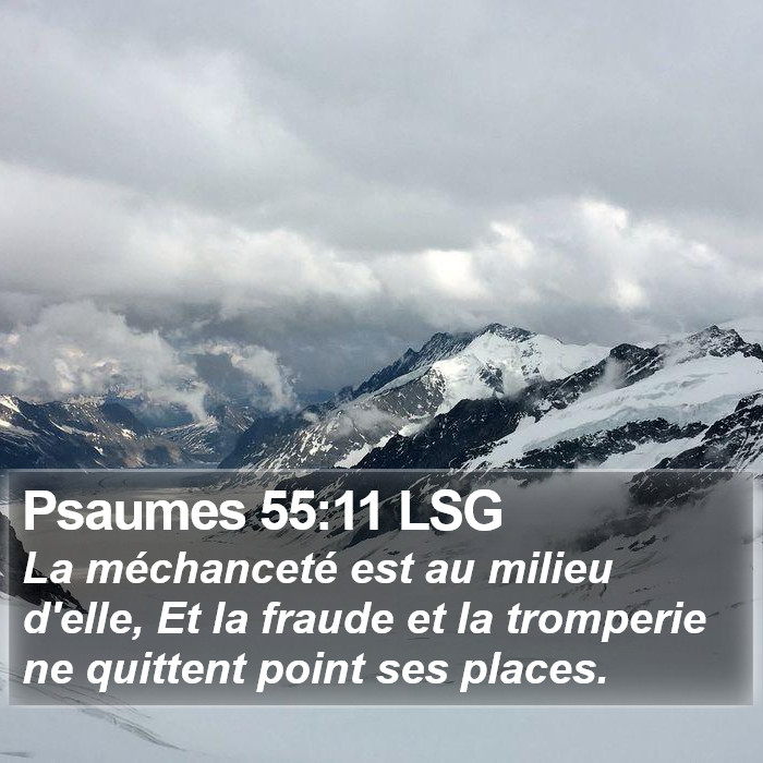 Psaumes 55:11 LSG Bible Study