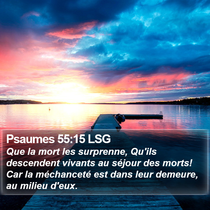 Psaumes 55:15 LSG Bible Study