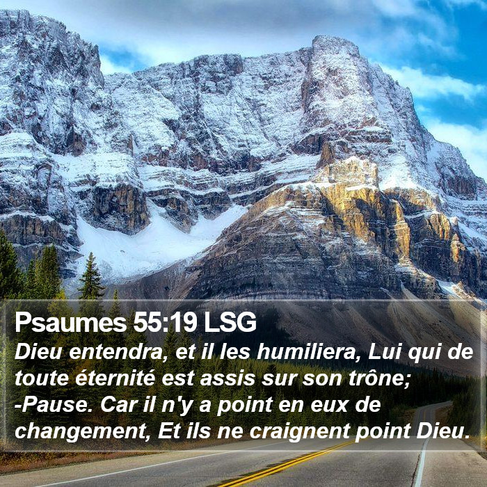 Psaumes 55:19 LSG Bible Study