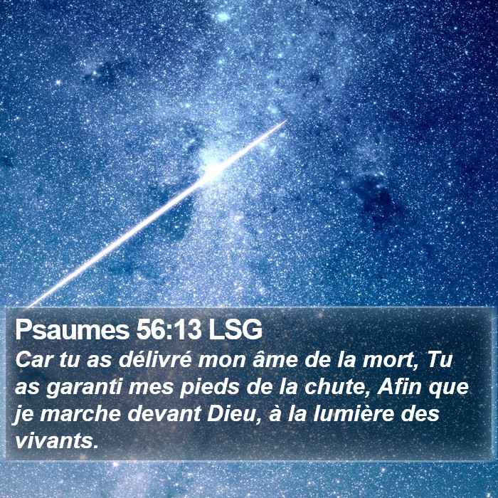 Psaumes 56:13 LSG Bible Study