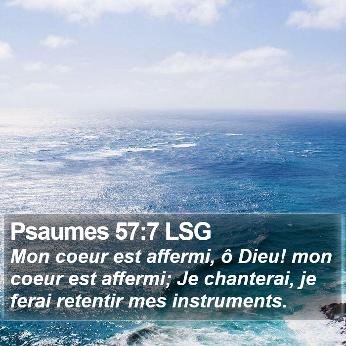 Psaumes 57:7 LSG Bible Study